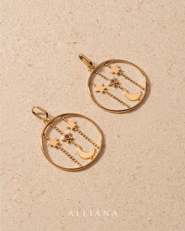 Dije Lluvia de Estrellas y Luna