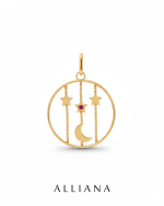 Dije Lluvia de Estrellas y Luna