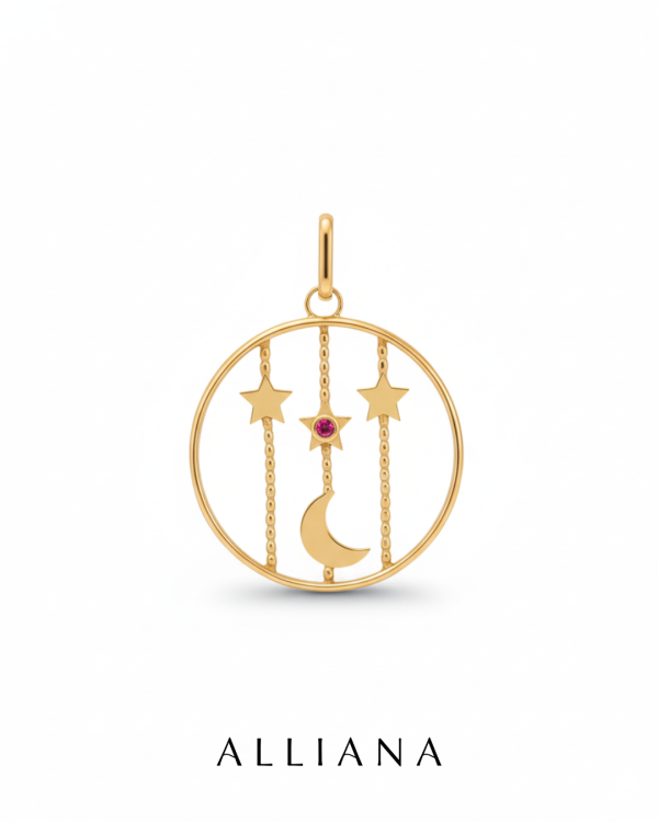 Dije Lluvia de Estrellas y Luna