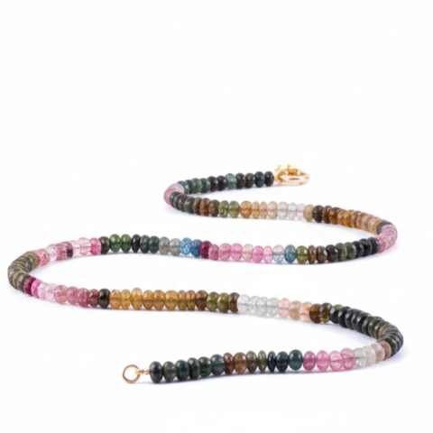 Collar Choker Turmalinas de Colores