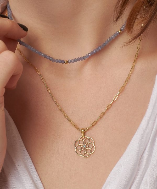 Collar Choker Tanzanita