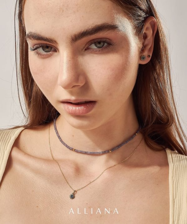 Collar Choker Tanzanita