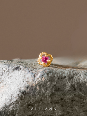 Piercing Flor Oro 18K