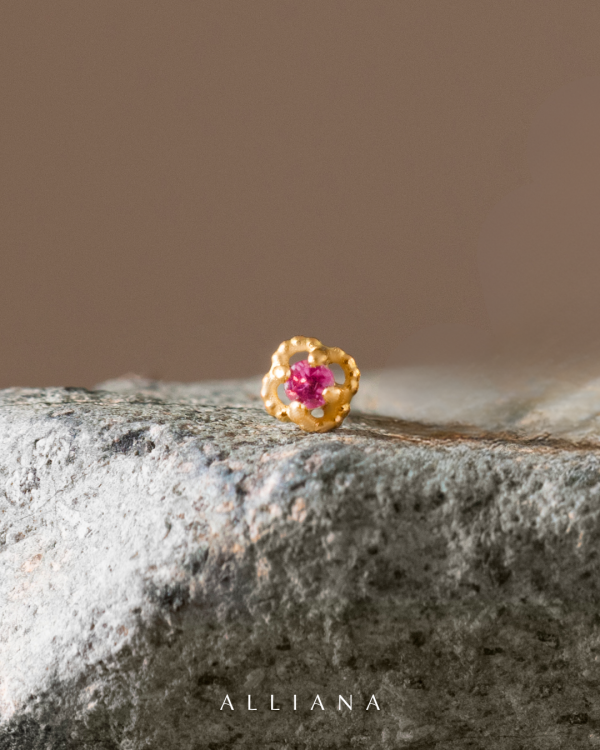 Piercing Flor Oro 18K