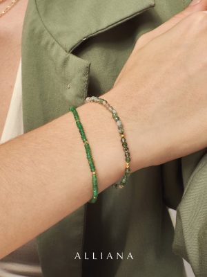 Pulsera de Esmeralda con Oro18k