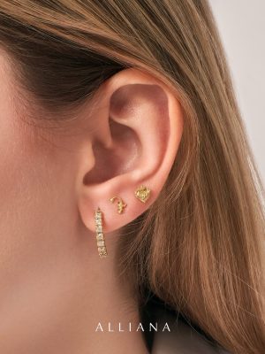 Conoce nuestros nuevos piercing en oro 18k para acompañar tu earparty🫀✨#allianajoyeria #joyeria