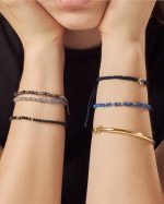 Pulsera con Lapizlasuli en Oro 18k