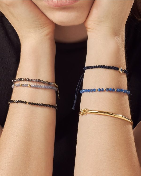 Pulsera con Lapizlasuli en Oro 18k