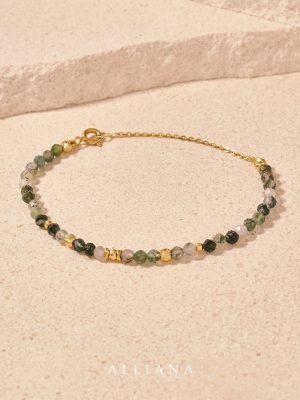 Pulsera Agatha Musgo Oro 18k