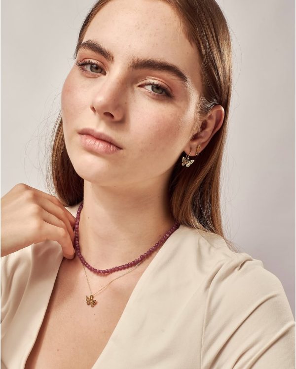 Aretes Mariposa Mandala Natural