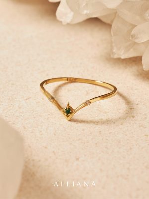 Anillo Tiara Esmeralda