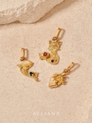 Nuevos dijes de oro 18k✨ no esperes más y agrégalos a tu colección 🦊 🐋 🫀#dijes #animals #joya