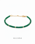 Pulsera de Esmeralda con Oro18k
