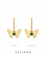 Aretes Mariposa Mandala Natural