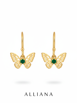 Aretes Mariposa Mandala Natural