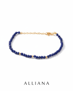 Pulsera con Lapizlasuli en Oro 18k