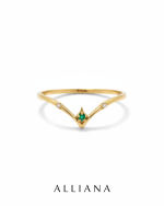 Anillo Tiara Esmeralda