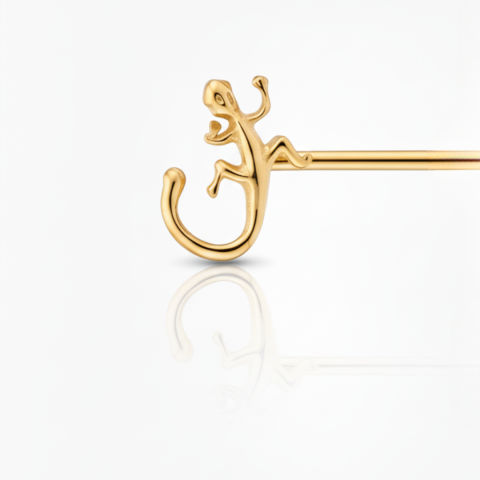 Piercing Iguana Oro 18K