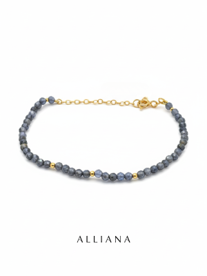 Pulsera Iolita de Oro 18k