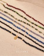 Pulsera de Granate en Oro 18k