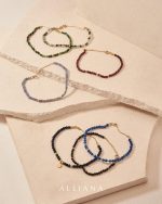 Pulsera de Granate en Oro 18k