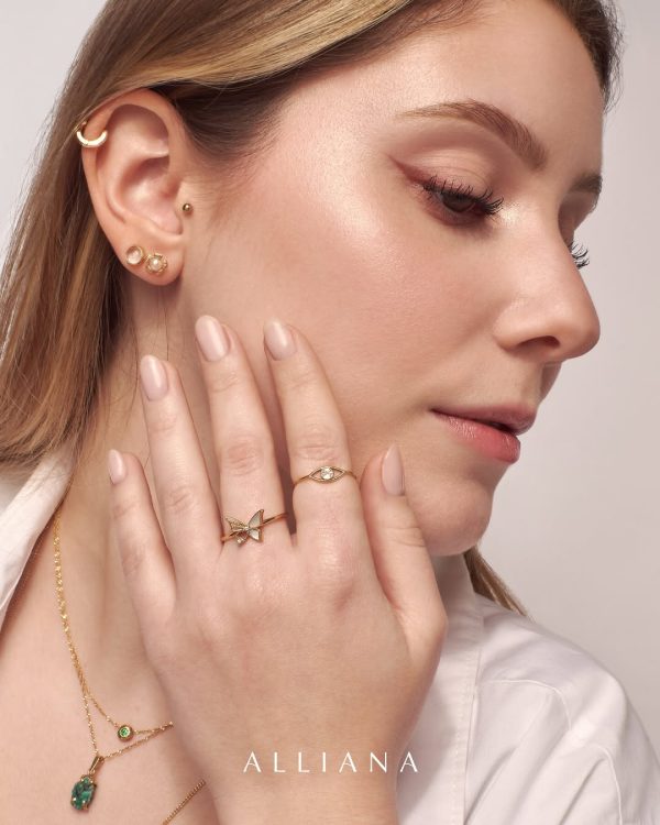 Arete Piedra Luna Cacuchón