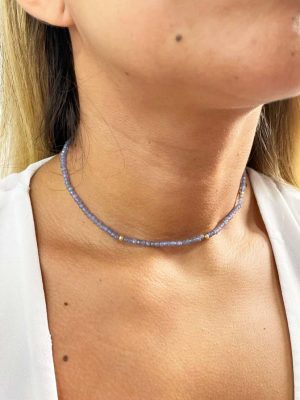 Collar Choker Tanzanita