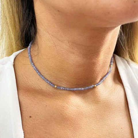 Collar Choker Tanzanita