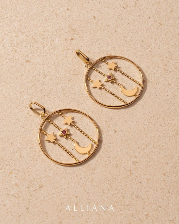 Dije Lluvia de Estrellas y Luna