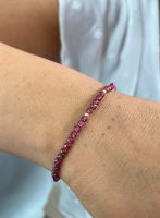 Pulsera de Granate en Oro 18k