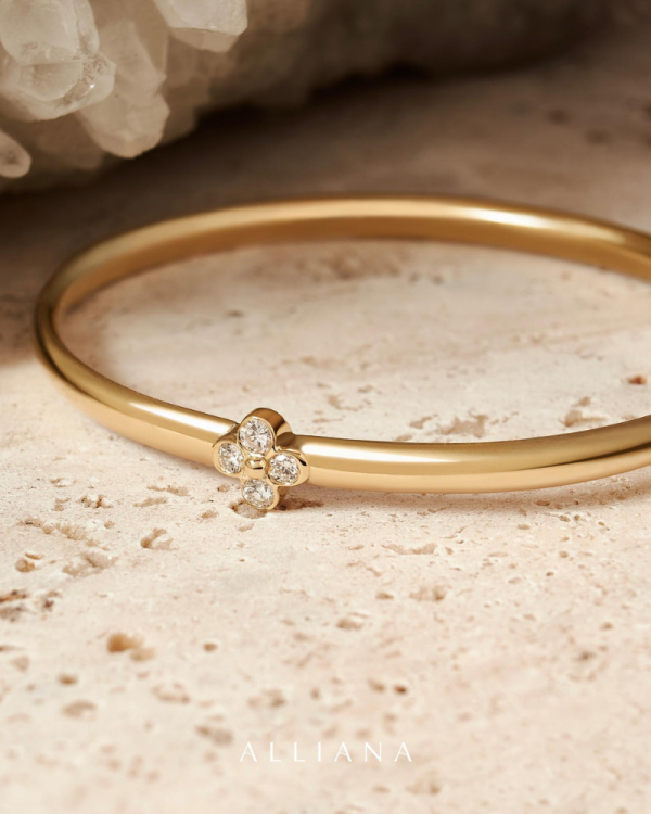 Semanario Bangle con Diamantes