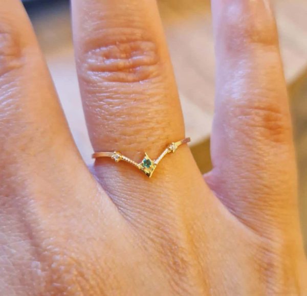 Anillo Tiara Esmeralda