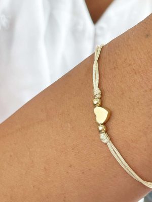 Pulsera Corazón Pita Oro 18k
