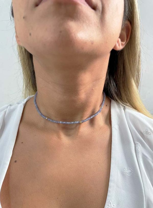 Collar Choker Tanzanita