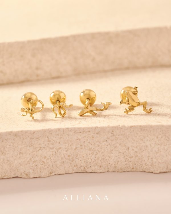 Piercing Iguana Oro 18K