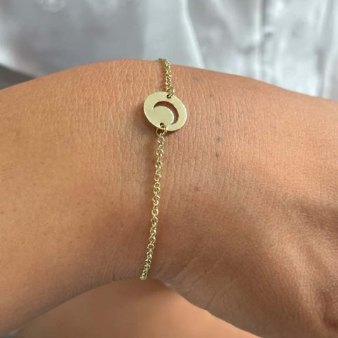 Pulsera de Luna Oro 18k