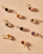 Dije Punto Luz Con Piedra Natural