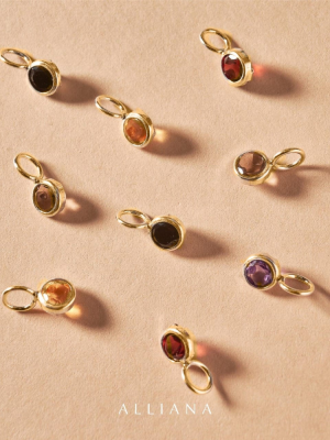 Dije Punto Luz Con Piedra Natural