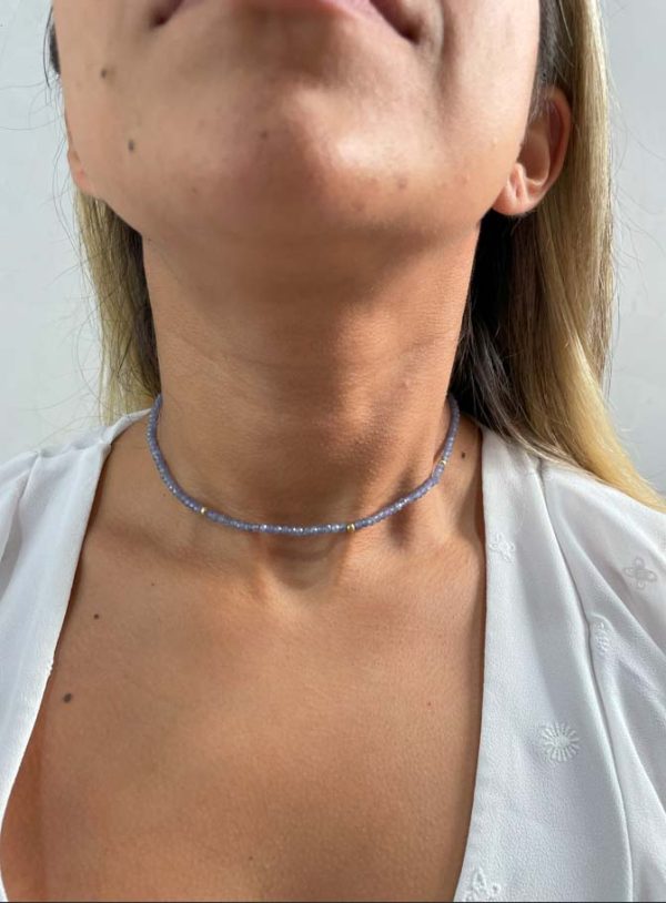 Collar Choker Tanzanita