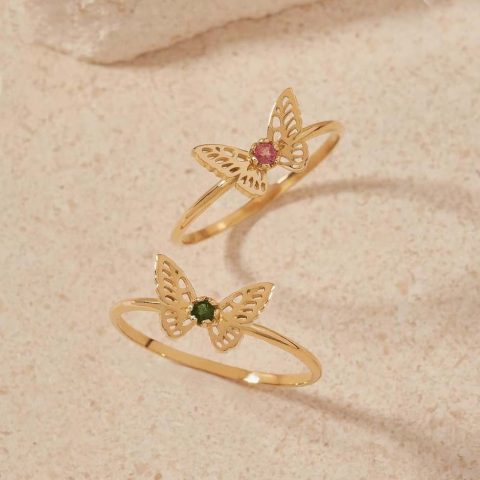 Anillo Mariposa Mandala