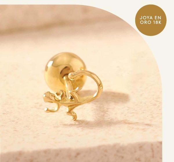 Piercing Iguana Oro 18K