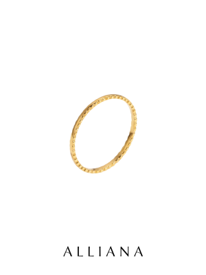 Anillo Zig Zag en Oro Amarillo 18K
