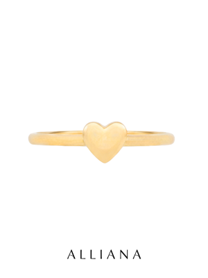 Anillo Corazón en Oro Amarillo 18K
