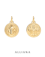 Dije San Benito en Oro Amarillo 18K