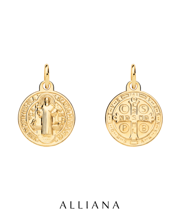 Dije San Benito en Oro Amarillo 18K