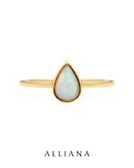 Anillo Opalo Etiope en Oro Amarillo 18K