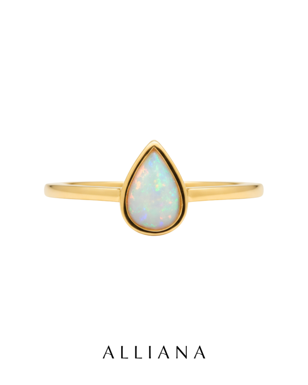 Anillo Opalo Etiope en Oro Amarillo 18K