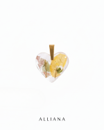 Dije Alma Botánica con Argolla en Oro 18k