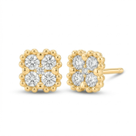 Aretes Bloom en Oro Amarillo 18k con Diamantes de Laboratorio
